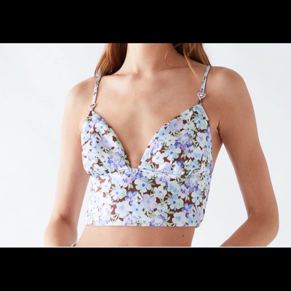 Pacsun Heartbreaker Satin Bustier